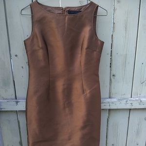 Anne Klein Burnt Copper Sheath Dress